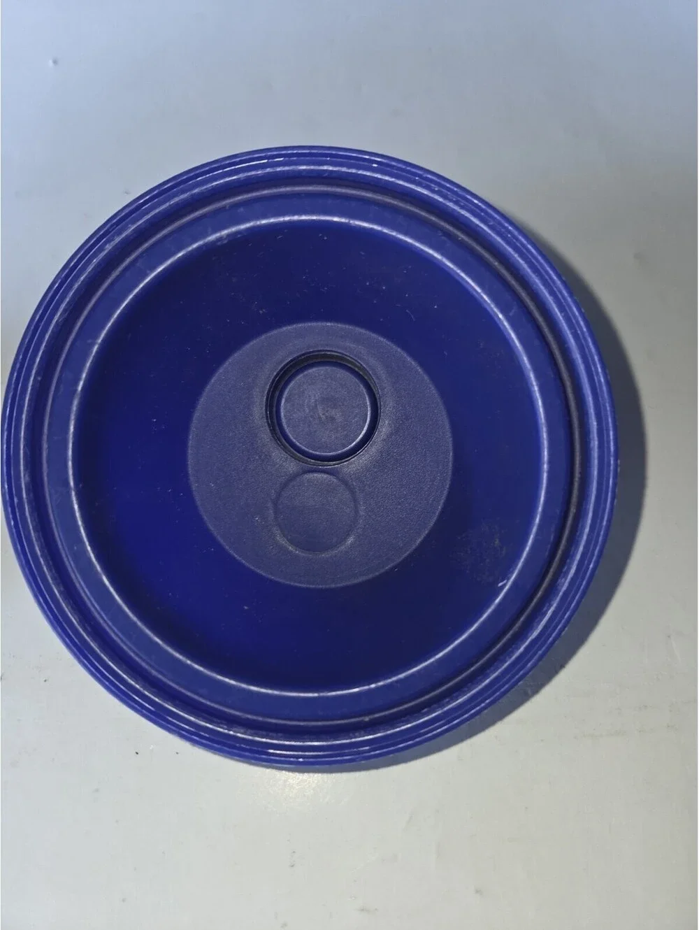 Tupperware 16oz Quick Shake Plastic Dressing Container Blue SF3